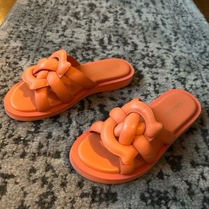 Coach Georgie sandals.  Size 6.5. Orange